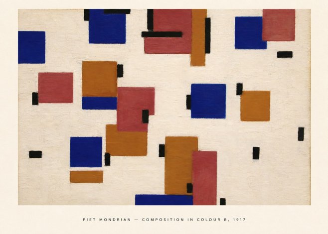 Piet Mondrian Composition in Colour B No5 - Plakat