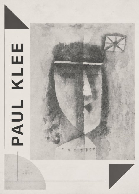 Paul Klee Head of a Man No2 - Plakat