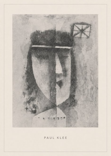 Paul Klee Head of a Man No5 - Plakat