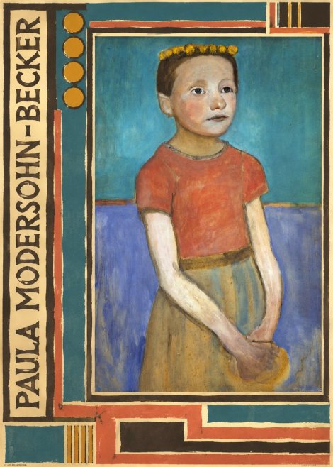 Paula Modersohn-Becker Girl with Crown No5 - Plakat