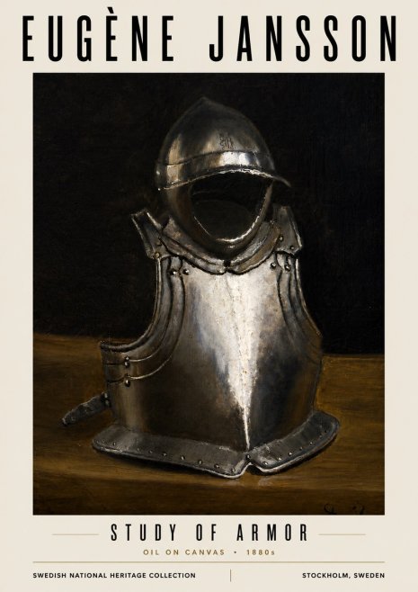 Eugène Jansson Study of Armor No5 - Plakat