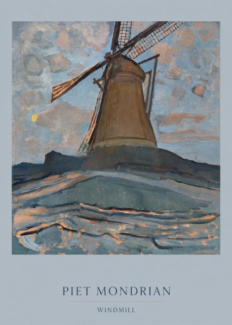 Piet Mondrian Windmill No6 - Plakat