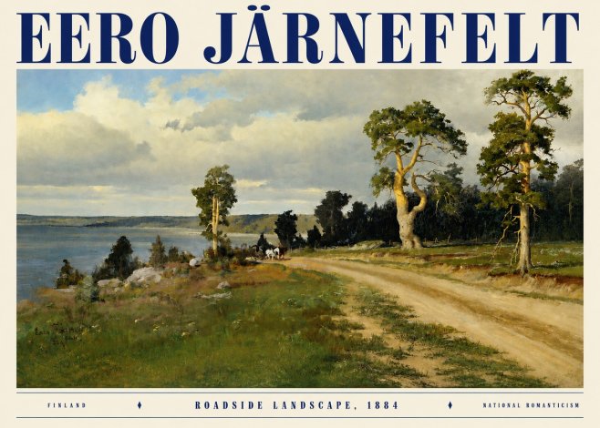 Eero Järnefelt Roadside Landscape, 1884 No3 - Plakat
