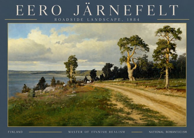 Eero Järnefelt Roadside Landscape, 1884 No4 - Plakat
