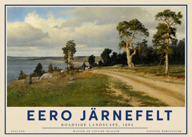 Eero Järnefelt Roadside Landscape, 1884 No6 - Plakat