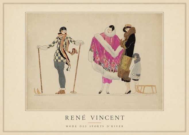 René Vincent Mode Des Sports D'hiver No5 - Plakat