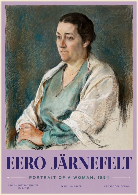 Eero Järnefelt Portrait of a Woman, 1894 No3 - Plakat