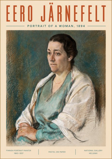 Eero Järnefelt Portrait of a Woman, 1894 No5 - Plakat