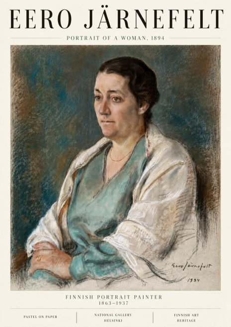 Eero Järnefelt Portrait of a Woman, 1894 No6 - Plakat