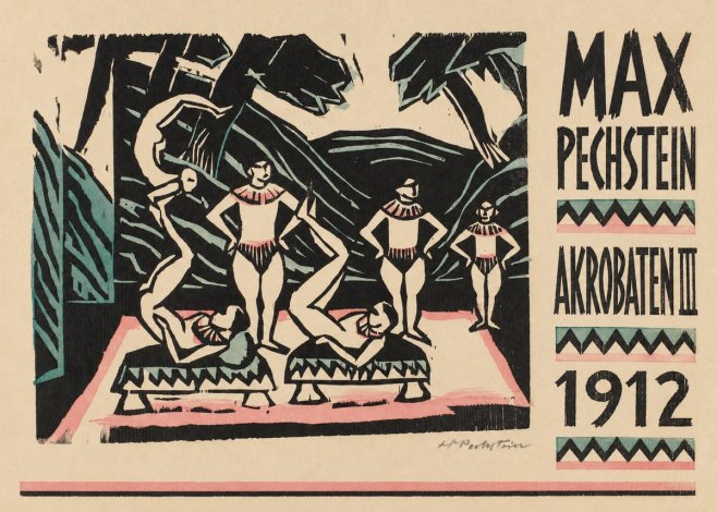 Max Pechstein Akrobaten Iii No6 - Plakat