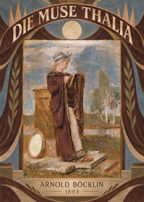 Arnold Böcklin Die Muse Thalia II No6 - Plakat