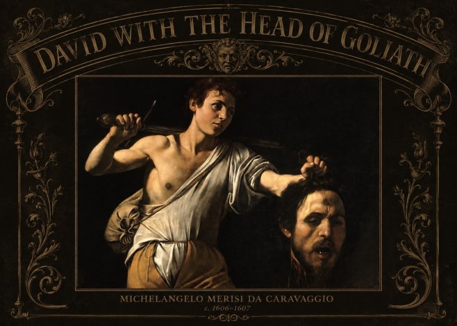 Michelangelo Merisi da Caravaggio David with the Head of Goliath V No3 - Plakat