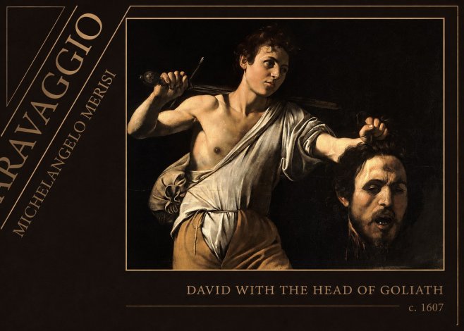 Michelangelo Merisi da Caravaggio David with the Head of Goliath V No5 - Plakat