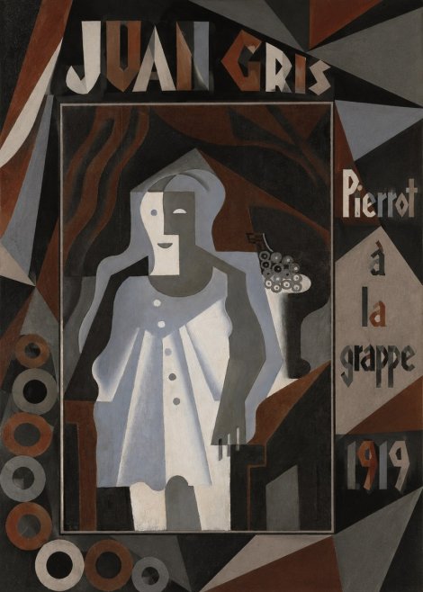 Juan Gris Pierrot À La Grappe No5 - Plakat
