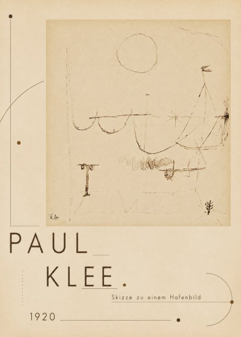 Paul Klee Skizze Zu Einem Hafenbild No3 - Plakat