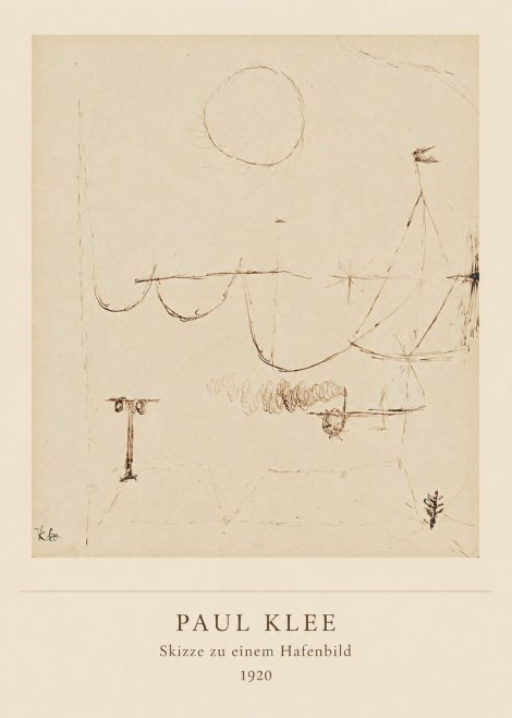 Paul Klee Skizze Zu Einem Hafenbild No5 - Plakat