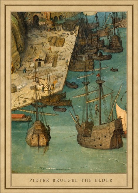 Pieter Bruegel A Port Scene No4 - Plakat