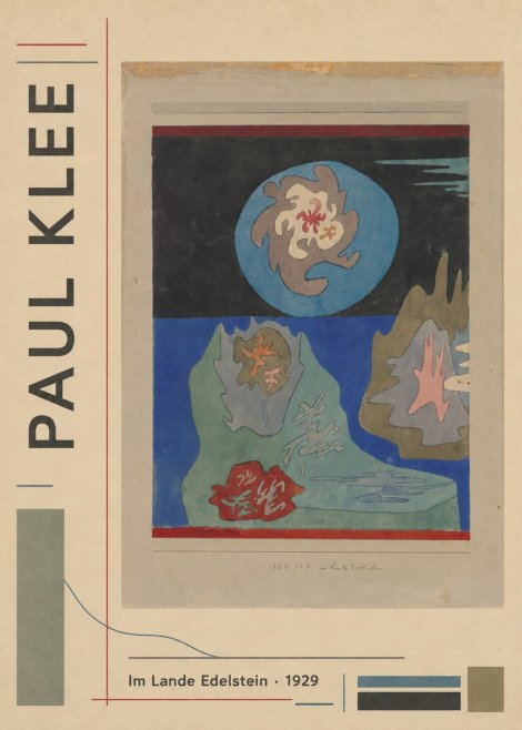 Paul Klee Im Lande Edelstein No2 - Plakat