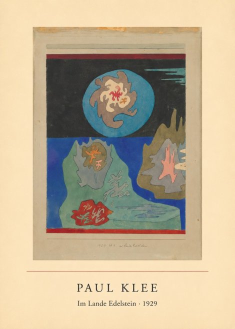 Paul Klee Im Lande Edelstein No3 - Plakat