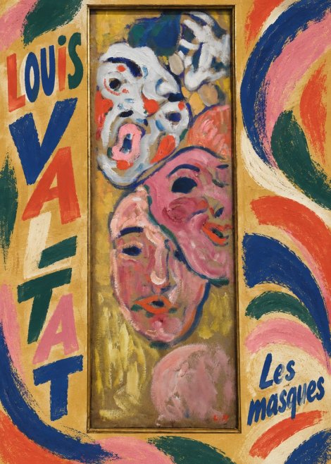 Louis Valtat Les Masques No2 - Plakat