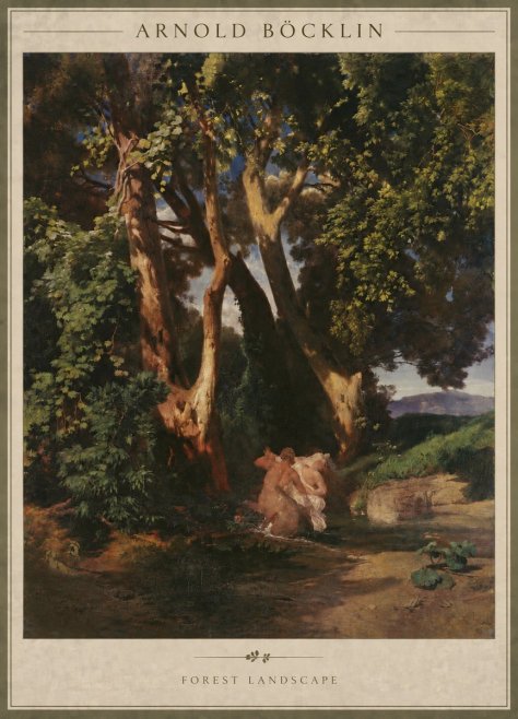 Arnold Böcklin Forest Landscape No5 - Plakat