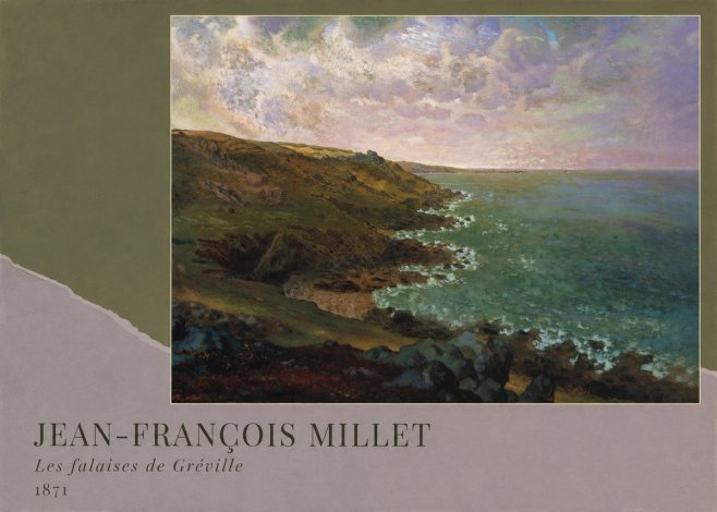 Jean-François Millet Les Falaises De Gréville No2 - Plakat