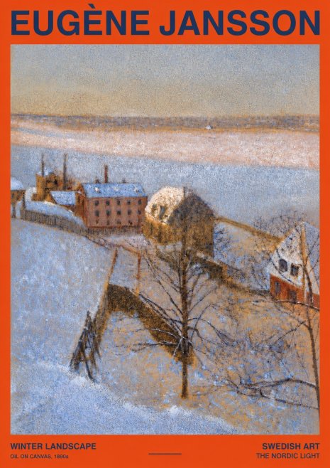 Eugène Jansson Winter Landscape No2 - Plakat