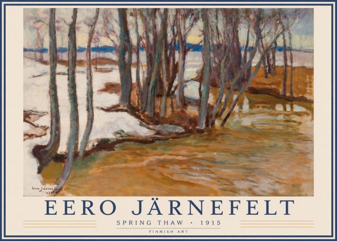 Eero Järnefelt Spring Thaw No3 - Plakat