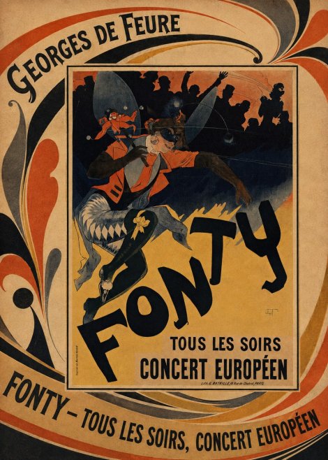 Georges de Feure Fonty III No5 - Plakat
