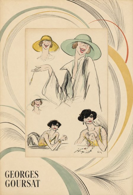 Georges Goursat Elegant Parisian Caricatures No4 - Plakat