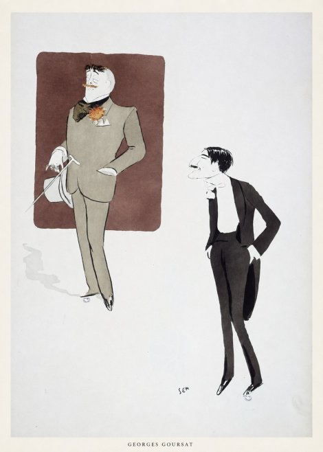Georges Goursat High Society Caricature No4 - Plakat