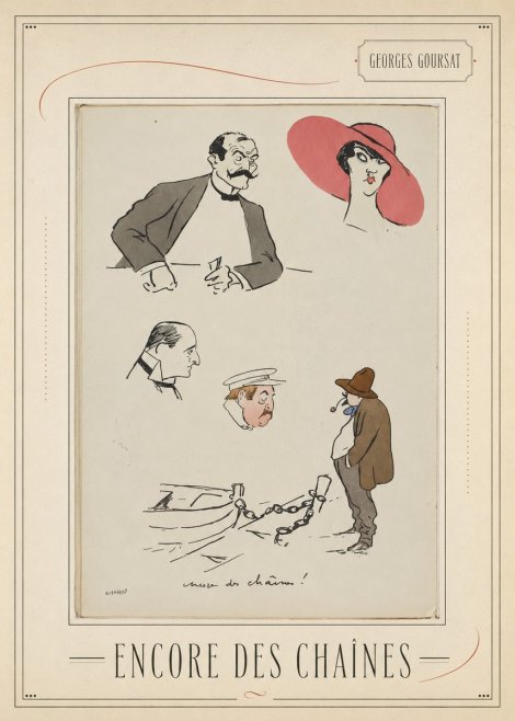 Georges Goursat Encore Des Chaînes! No3 - Plakat