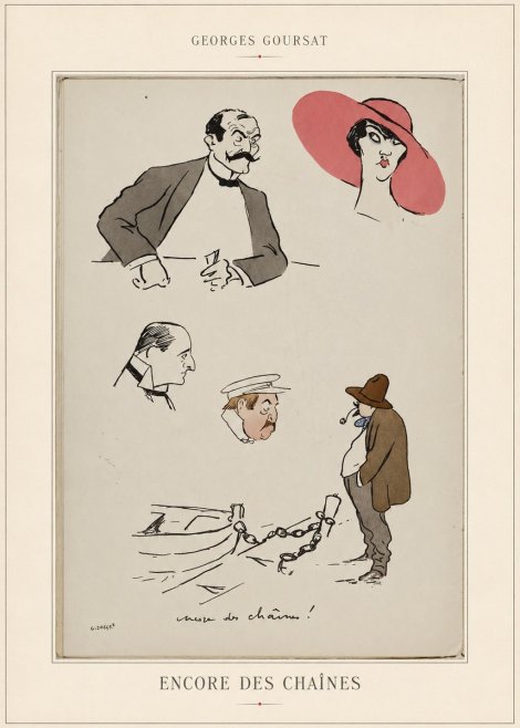 Georges Goursat Encore Des Chaînes! No4 - Plakat