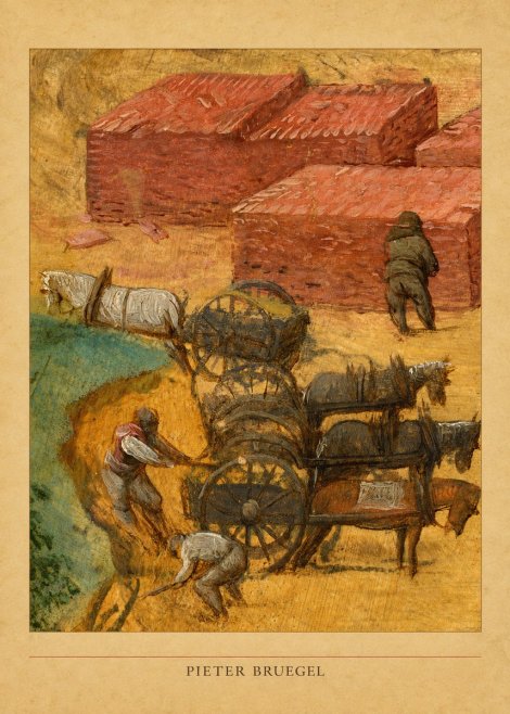 Pieter Bruegel The Brickmakers No5 - Plakat