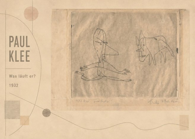 Paul Klee Was Läuft Er? No2 - Plakat