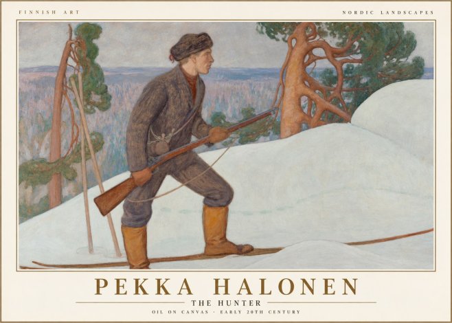 Pekka Halonen The Hunter No1 - Plakat