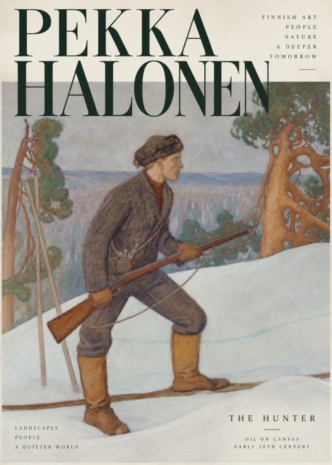 Pekka Halonen The Hunter No3 - Plakat