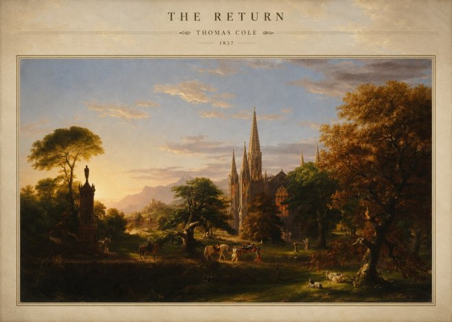Thomas Cole The Return III No3 - Plakat