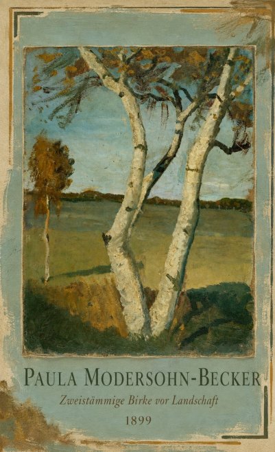 Paula Modersohn-Becker Zweistämmige Birke Vor Landschaft No1 - Plakat