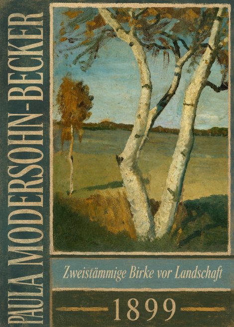 Paula Modersohn-Becker Zweistämmige Birke Vor Landschaft No5 - Plakat