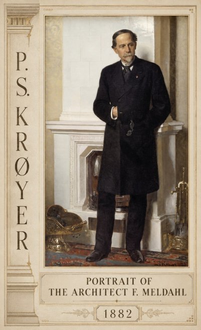 P.S. Krøyer Portrait of the Architect F. Meldalh No2 - Plakat