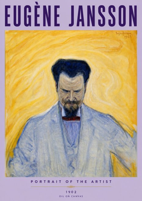 Eugène Jansson Portrait of the Artist II No4 - Plakat