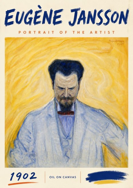 Eugène Jansson Portrait of the Artist II No6 - Plakat