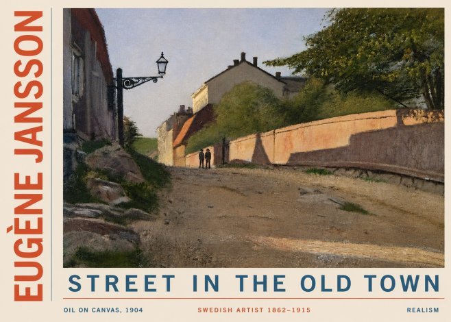 Eugène Jansson Street in the Old Town No4 - Plakat