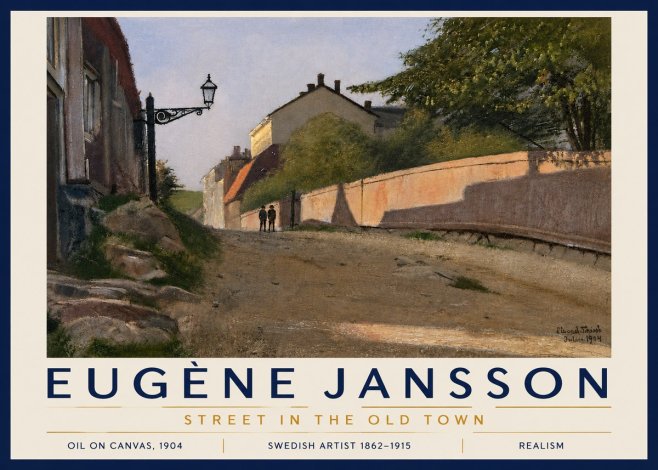 Eugène Jansson Street in the Old Town No5 - Plakat