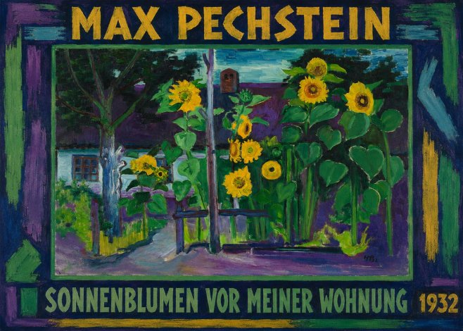 Max Pechstein Sonnenblumen Vor Meiner Wohnung No1 - Plakat