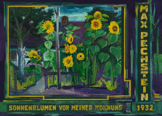 Max Pechstein Sonnenblumen Vor Meiner Wohnung No3 - Plakat