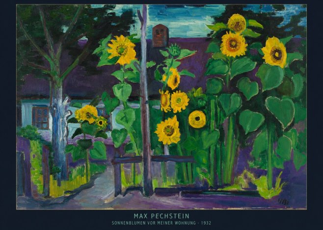 Max Pechstein Sonnenblumen Vor Meiner Wohnung No6 - Plakat