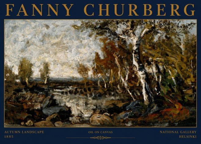 Fanny Churberg Autumn Landscape No4 - Plakat