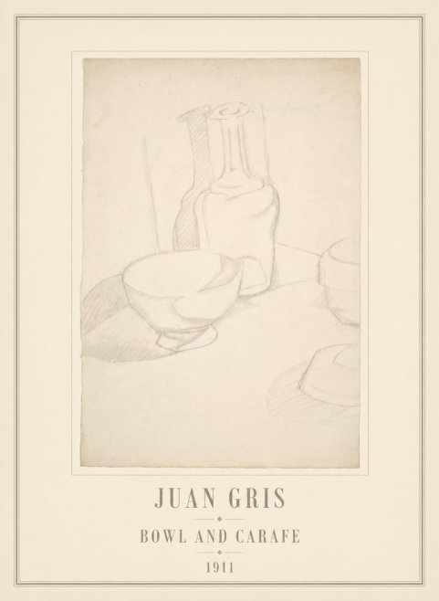 Juan Gris Bowl and Carafe No6 - Plakat